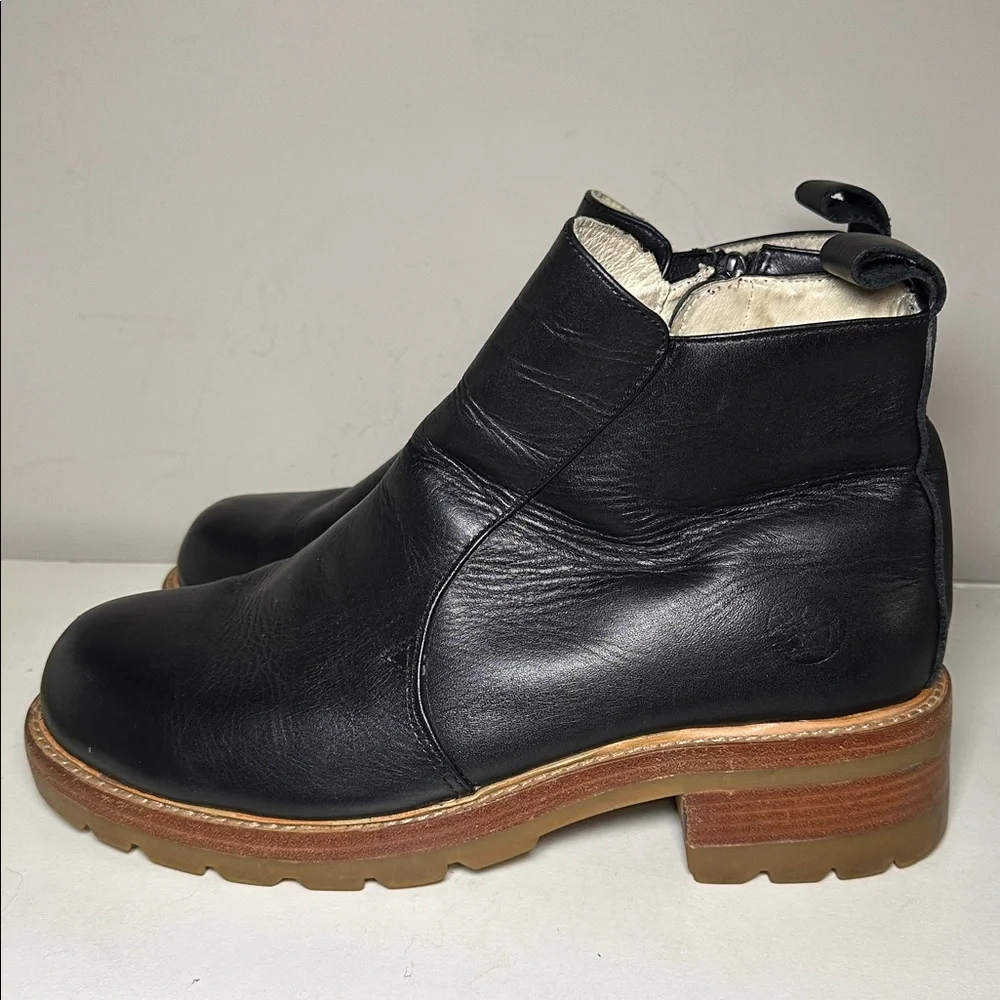 Buffalino Dakota Black Leather vintage heavyweight Men's Boots